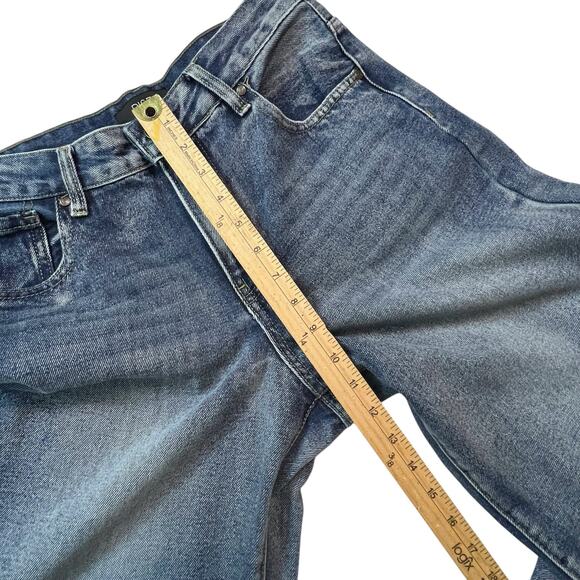 Rise Wide Leg Jeans Women’s Size 7 Blue High Rise Vintage Wash Straight Denim - Picture 6 of 10